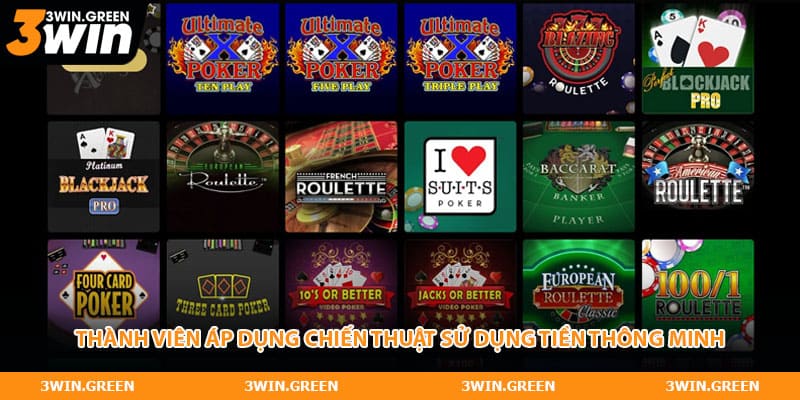 Thành viên áp dụng chiến thuật sử dụng tiền thông minh